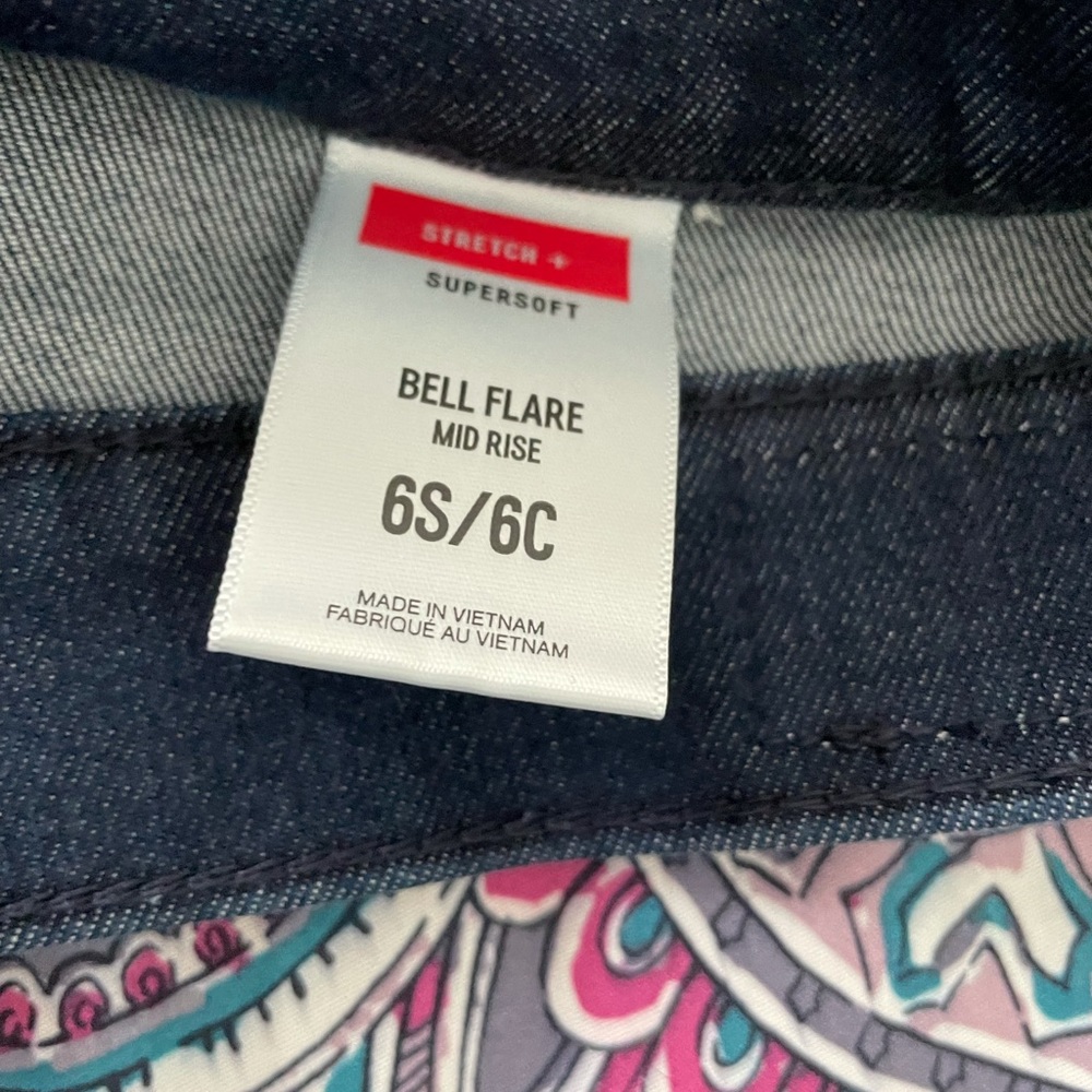 Express bell flare split hem jeans - Picture 6 of 10